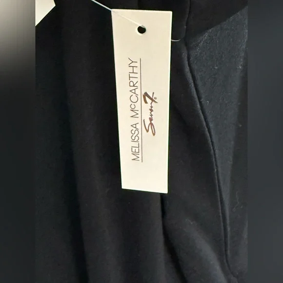 Melissa McCarthy Black rhinestone Shoulder Sweatshirt with pockets NWT - Picture 10 of 11